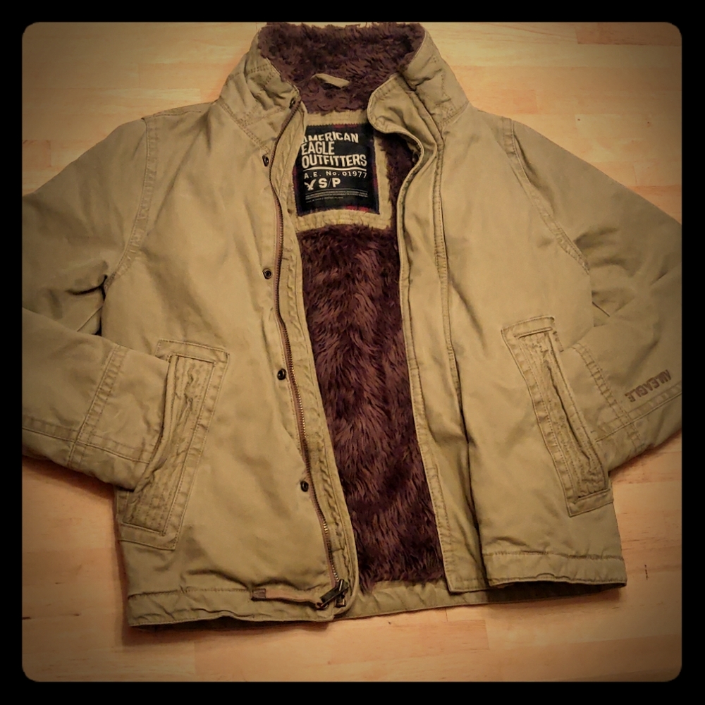 S AMERICAN EAGLE HEAVY ZIP JACKET